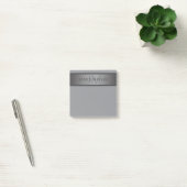 Moderne donkergrijze verloopnaam of bedrijfsnaam  post-it® notes (Kantoor)