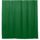 Moderne donkergroene effen kleur douchegordijn (Voorkant)