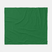 Moderne donkergroene effen kleur  fleece deken (Voorkant (Horizontaal))