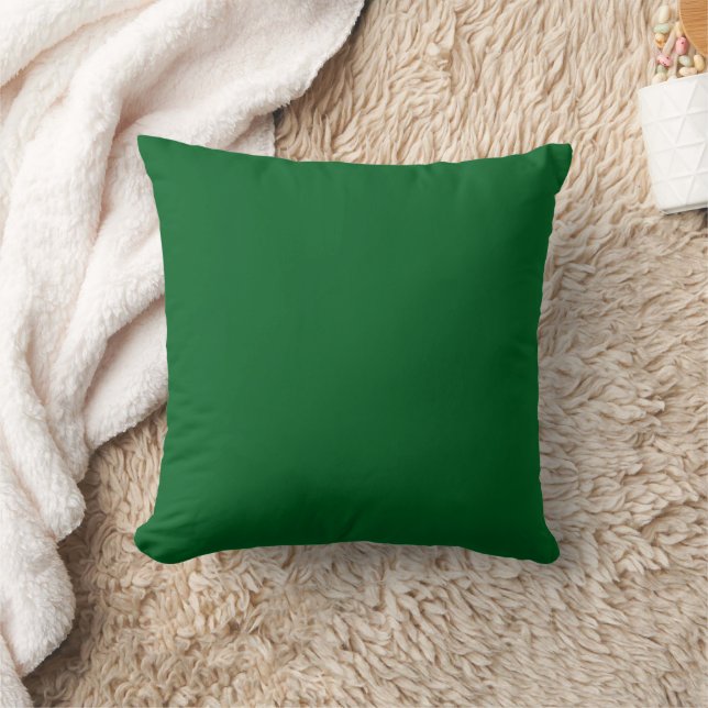 Moderne donkergroene effen kleur  kussen (Deken)