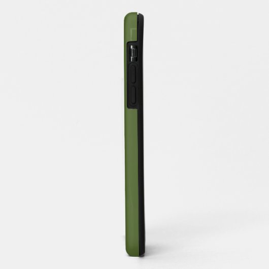 Moderne donkergroene monogram Case-Mate iPhone case (Achterkant/links)