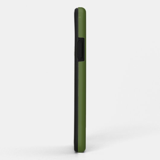 Moderne donkergroene monogram Case-Mate iPhone case (Achterkant/rechts)