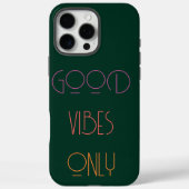 Moderne donkergroene monogram-initiaal Contemporar Case-Mate iPhone Case (Achterkant)