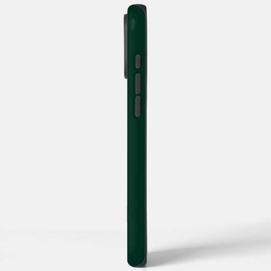 Moderne donkergroene monogram-initiaal Contemporar Case-Mate iPhone Case (Achterkant / Links)