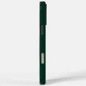 Moderne donkergroene monogram-initiaal Contemporar Case-Mate iPhone Case (Achterkant / Rechts)