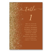 Moderne donkerpaarse gouden glittershuwelijk kaart (Voorkant)