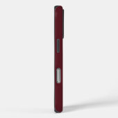 Moderne Donkerrode Ivoor Monogram Naam Case-Mate iPhone Case (Achterkant / Rechts)