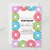 moderne donuts bakken kleurrijke crème VERJAARDAG Kaart (Voorkant)