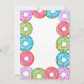 moderne donuts bakken kleurrijke crème VERJAARDAG Kaart (Achterkant)
