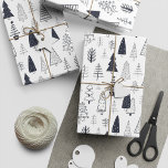 Moderne Doodle Christmas Wild Forest Pine Trees Cadeaupapier<br><div class="desc">Transformeer uw kerstcadeaus in een stijlvol kunstwerk met ons Modern Doodle Christmas Wild Forest Pine Trees Wrapping Paper. Met een grillig patroon van handgetekende pijnbomen tegen een scherpe achtergrond, voegt dit inpakpapier een charmante, rustieke toets toe aan uw kerstcadeaus. Ideaal voor liefhebbers van natuur en liefhebbers van minimalistische vakantiedecors, dit...</div>