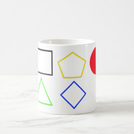 Moderne Doolhof – Krachtige Geometrische Abstracte Koffiemok