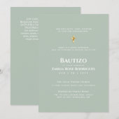 Moderne DOOP BAUTIZO Bautismo DOOPSEL Christening Kaart (Voorkant / Achterkant)