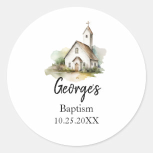 Moderne doop gunst Sticker