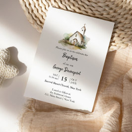 Moderne doop Religieus evenement Kaart