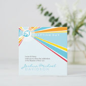 MODERNE DOOP unieke kleurrijke heldere duif 5SQ Kaart (Staand voorkant)