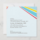 MODERNE DOOP unieke kleurrijke heldere duif 5SQ Kaart (Achterkant)