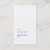 Moderne doopvont in twee kleuren met (Lichte Koraa Visitekaartje (Achterkant)