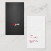 Moderne doopvont in twee kleuren met visitekaartje (Voorkant / Achterkant)