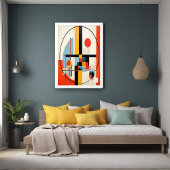 Moderne, door Bauhaus geïnspireerde geometrische A Perfect Poster