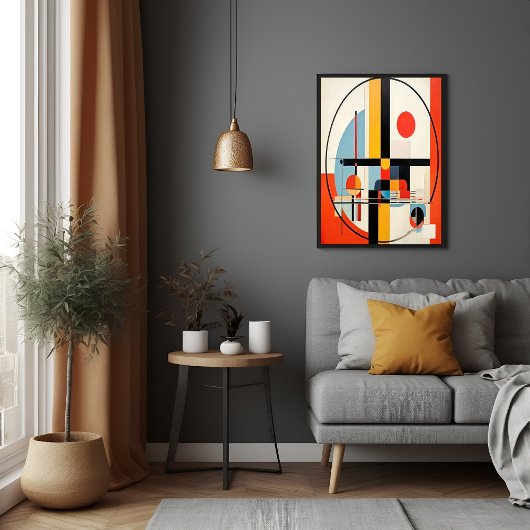 Moderne, door Bauhaus geïnspireerde geometrische A Perfect Poster