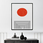 Moderne, door de middeleeuwen geïnspireerde, moder poster<br><div class="desc">Voeg een stukje modern Scandinavisch ontwerp toe aan uw huis met deze verbluffende abstracte landschapsafdruk. Met een gestileerde boomtak, de zon, een regenboog en een wolk, legt dit afbeelding de schoonheid van de natuur op een unieke en hedendaagse manier vast. De gedempte kleuren en het minimalistische design maken deze afdruk...</div>
