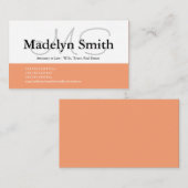 Moderne doorsnede Initialen - Visitekaartje (Voorkant / Achterkant)