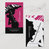 Moderne douwer in roze Visitekaartje (Voorkant / Achterkant)