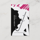 Moderne douwer in roze Visitekaartje (Achterkant)