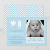 Moderne dove en kaarsfoto's kaart (Voorkant / Achterkant)