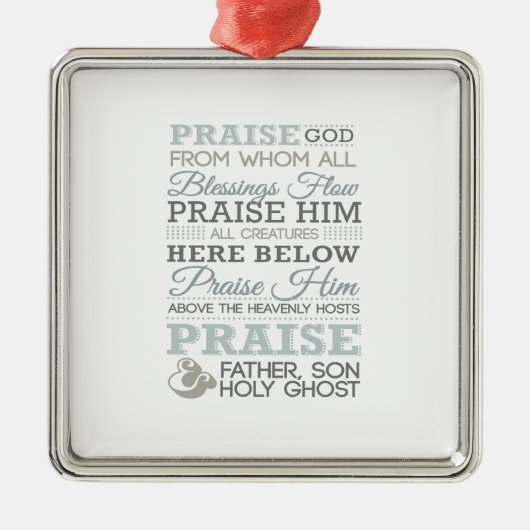 MODERNE DOXOLOGIE METALEN ORNAMENT (Voorkant)