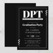 Moderne DPT Doctor of Physical Therapy Afstuderen Kaart (Voorkant / Achterkant)