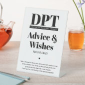 Moderne DPT Graduation Party Advies en wensen Reclamebord Met Voetstuk (Insitu)