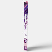 Moderne Draai Paarse Nevel Abstract Monogram Case-Mate iPhone Case (Achterkant / Rechts)