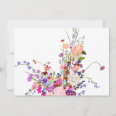 Moderne draaiende bloem, foto 1e verjaardag kaart (Achterkant)