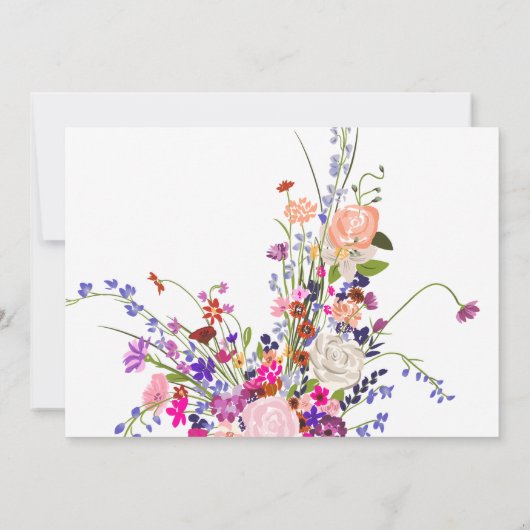 Moderne draaiende bloem, foto 1e verjaardag kaart (Achterkant)