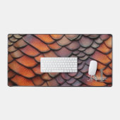 Moderne Draaksschub Monogram Naam Bureaumat (Keyboard & Muis)