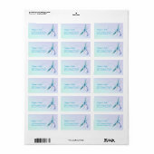 Moderne Dragonfly Bruiloft Retouradres Labels (Full Sheet)