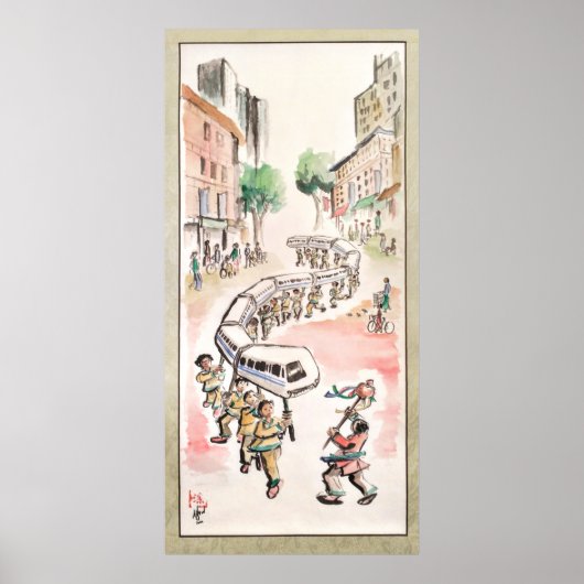 Moderne drakendansers poster (Voorkant)