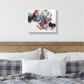 Moderne, dramatisch Abstract canvas afdrukken (Insitu (Slaapkamer))