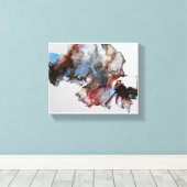 Moderne, dramatisch Abstract canvas afdrukken (Insitu (Houten vloer))
