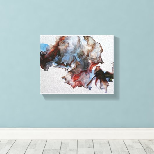 Moderne, dramatisch Abstract canvas afdrukken (Insitu (Houten vloer))