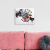 Moderne, dramatisch Abstract canvas afdrukken (Insitu (Woonkamer))