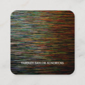 Moderne dramatische Abstracte zwarte Visitekaartje (Voorkant)