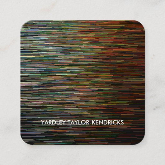 Moderne dramatische Abstracte zwarte Visitekaartje (Voorkant)