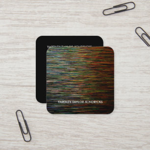 Moderne dramatische Abstracte zwarte Visitekaartje