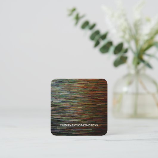 Moderne dramatische Abstracte zwarte Visitekaartje (Staand voorkant)