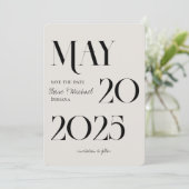 Moderne dramatische foto's slaan de datum op kaart (Staand voorkant)