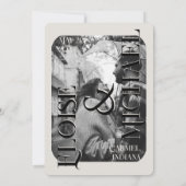 Moderne dramatische foto's slaan de datum op kaart (Achterkant)