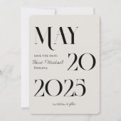 Moderne dramatische foto's slaan de datum op kaart (Voorkant)