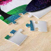 Moderne Drie Bomen met Verschillende Gekleurde Bla Legpuzzel (Zijkant)